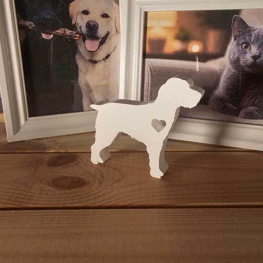 Silikonform: Hund mit Herz