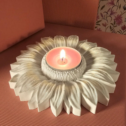 Silikonform: Teelichthalter "Sonnenblume"