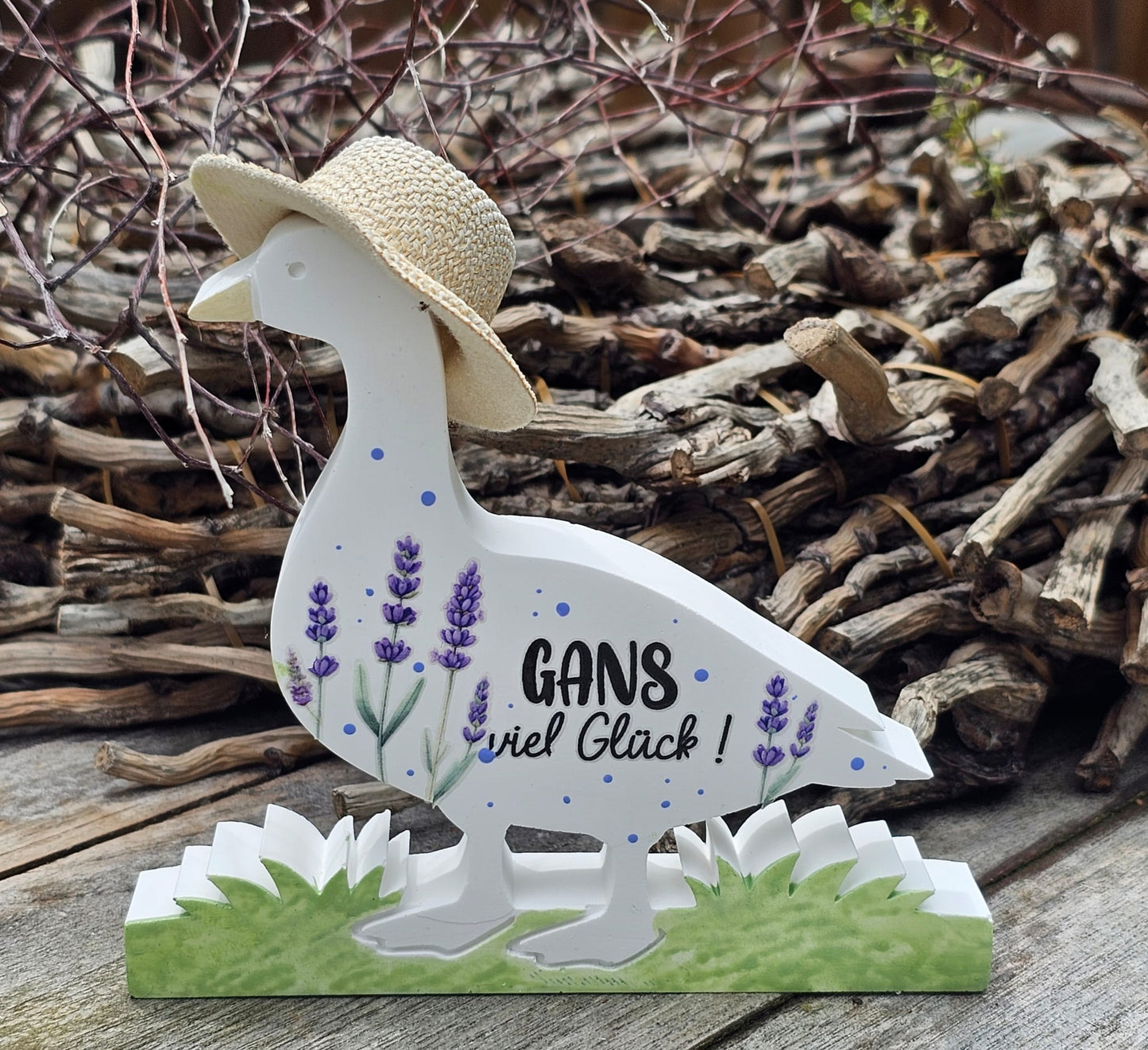 Silikonform: Gans im Gras