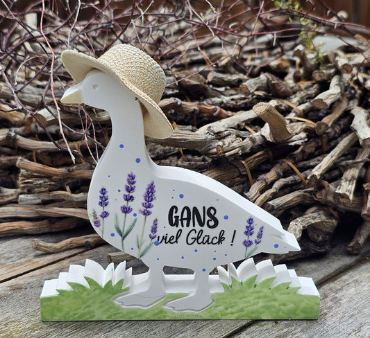 Silikonform: Gans im Gras