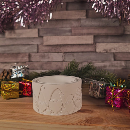 Windlichtsockel in klein von allen Seiten