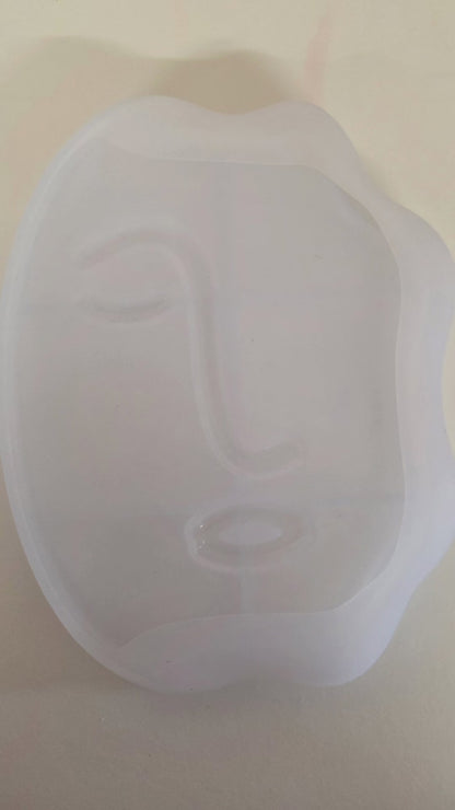 Silikonform Teller mit Gesicht im Skandistil